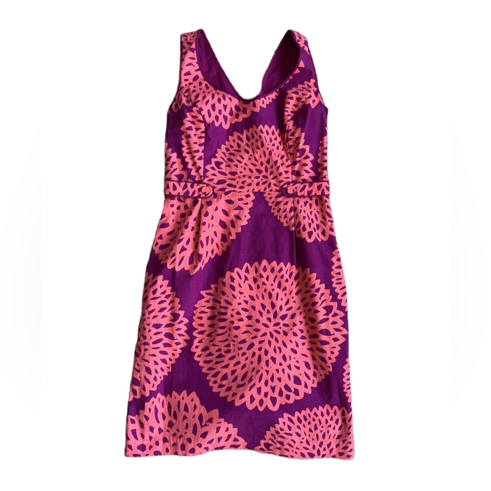 Boden vibrant floral print cotton shift dress size 4